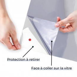 Film anti-UV total 100% gris ultra clair 420 nm