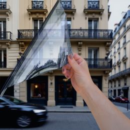 Film anti-UV total 100% gris ultra clair 420 nm