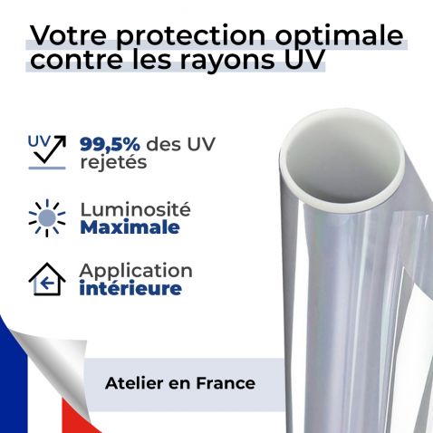Film anti UV gris bleu gris