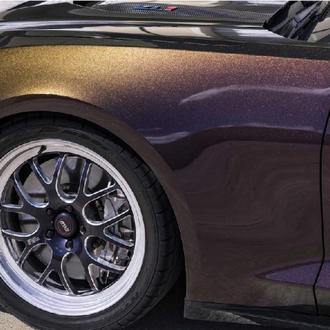 Vinyle covering 3D caméléon bronze brillant