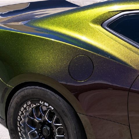 Vinyle covering 3D caméléon bronze brillant