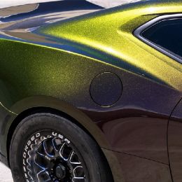 Vinyle covering 3D caméléon bronze brillant