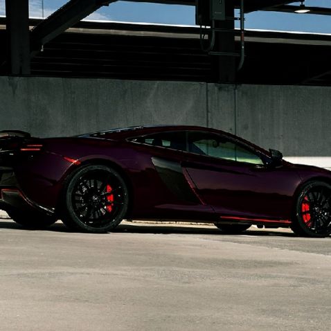 Covering violet foncé - noir brillant pour toutes surfaces - 3D