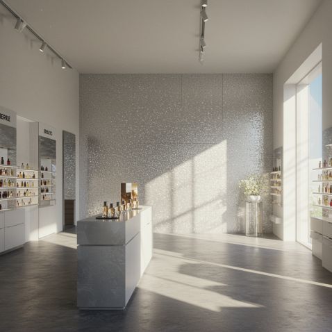 Rouleau adhésif argent pailleté