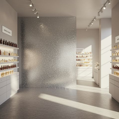 Rouleau adhésif argent pailleté