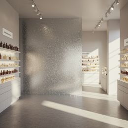 Rouleau adhésif argent pailleté