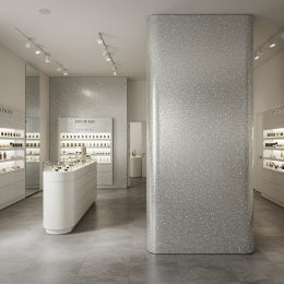 Rouleau adhésif argent pailleté