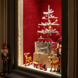 Rouleau adhésif rouge pailleté