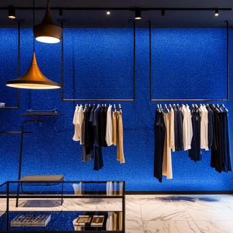 Rouleau adhésif bleu nuit pailleté