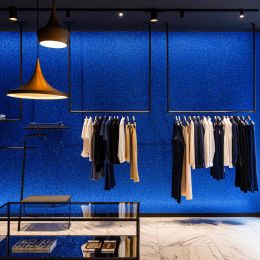 Rouleau adhésif bleu nuit pailleté