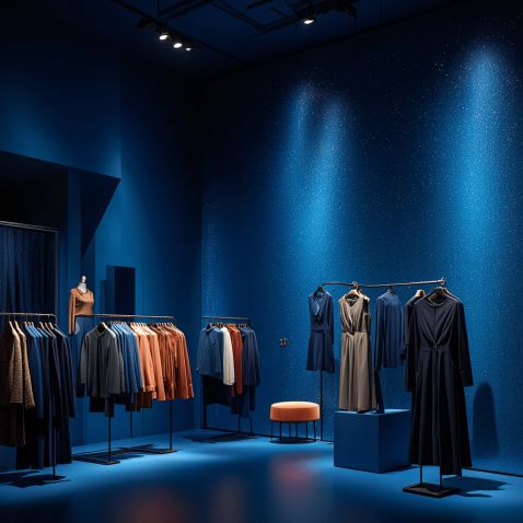 Rouleau adhésif bleu nuit pailleté