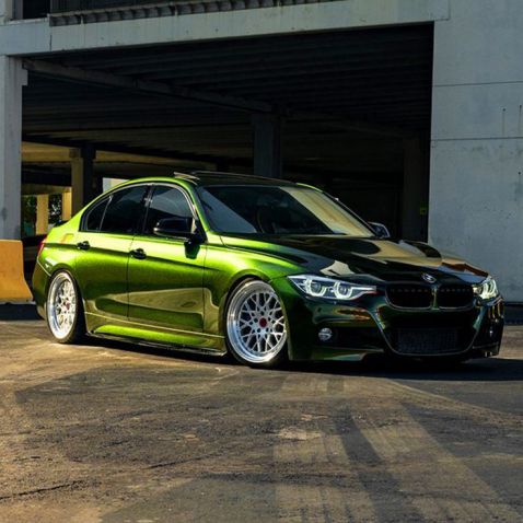 Covering vert métallisé brillant pour toutes surfaces - 3D