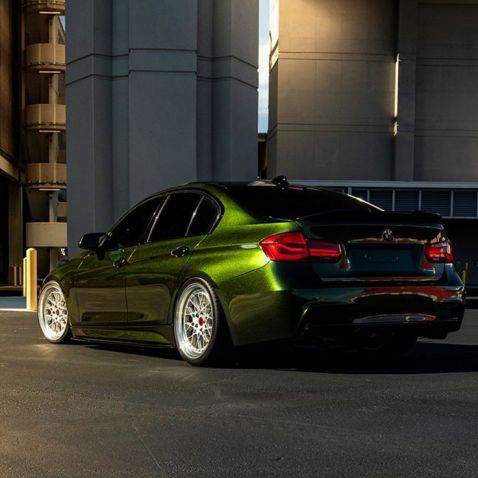 Covering vert métallisé brillant pour toutes surfaces - 3D