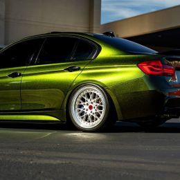 Covering vert métallisé brillant pour toutes surfaces - 3D