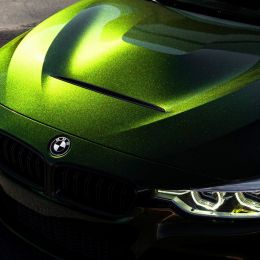 Covering vert métallisé brillant pour toutes surfaces - 3D