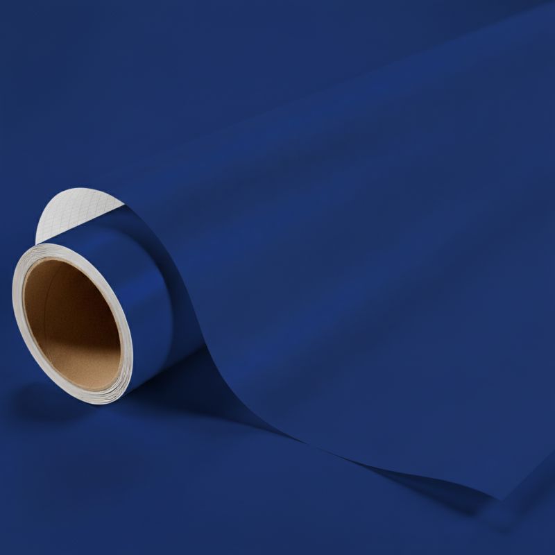 Covering bleu outremer mat pour surface plane avec colle airflow