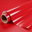 Vinyle covering rouge brillant pour surface plane avec colle airflow