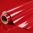 Vinyle covering rouge tomate brillant pour surface plane avec colle airflow