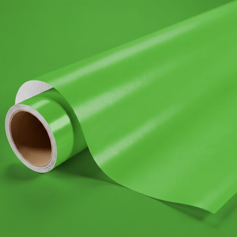 Vinyle covering vert gazon brillant pour surface plane avec colle airflow