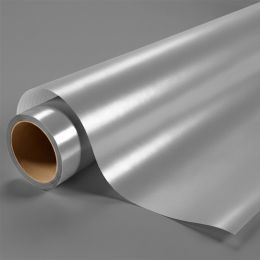 Film covering argent métallisé pour surface plane avec colle airflow