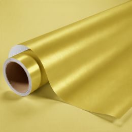 Film covering doré métallisé pour surface plane avec colle airflow