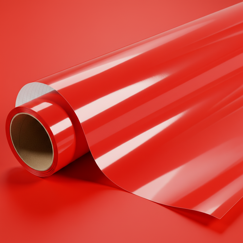 Rouge brillant intense haute finition