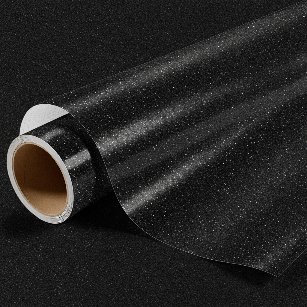 Noir pailleté brillant pour toutes surfaces