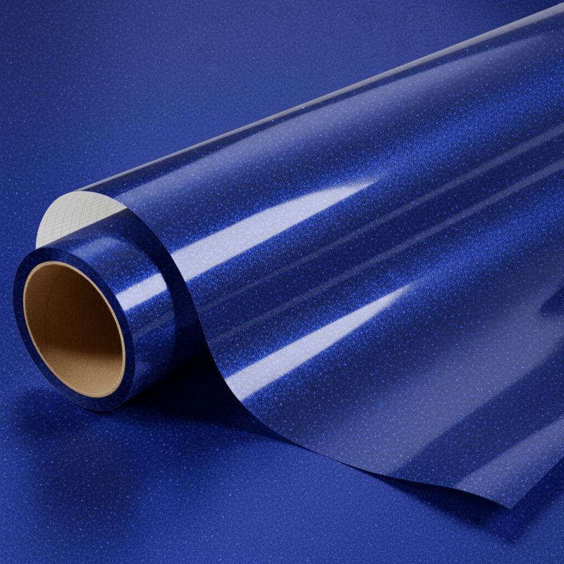 Covering bleu nuit pailleté brillant pour toutes surfaces - Haute finition