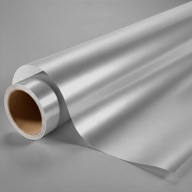 Covering gris brillant métallisé pour toutes surfaces - Haute finition 