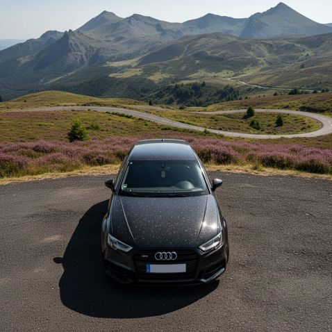 Covering noir pailleté brillant pour toutes surfaces - Haute finition