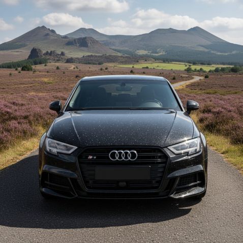 Covering noir pailleté brillant pour toutes surfaces - Haute finition