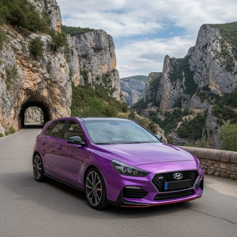 Covering violet brillant pour toutes surfaces - Haute finition