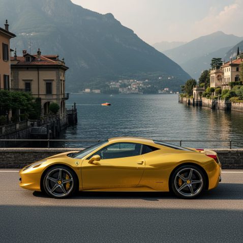 Covering jaune brillant métallisé pour toutes surfaces - Haute finition