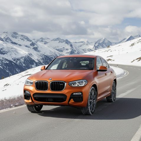 Covering orange mandarine mat pour toutes surfaces - Haute finition