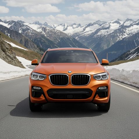 Covering orange mandarine mat pour toutes surfaces - Haute finition