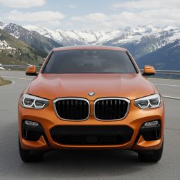 Covering orange mandarine mat pour toutes surfaces - Haute finition