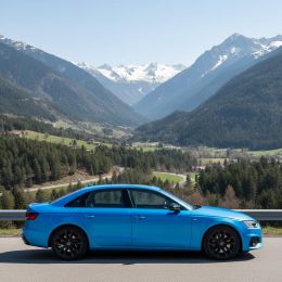 Covering bleu satin mat pour toutes surfaces - Haute finition