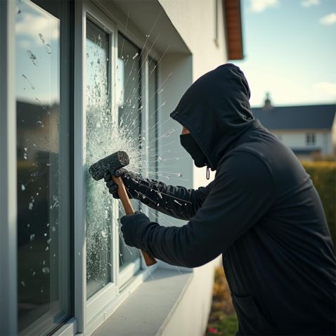 Film anti effraction incolore pour choc depuis l'extérieur - 485 microns