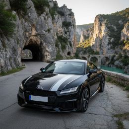 Vinyle covering gris moyen brillant pour surface plane avec colle airflow