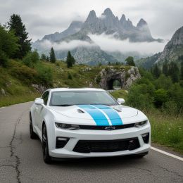 Vinyle covering bleu brillant pour surface plane avec colle airflow