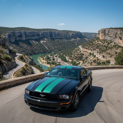 Covering turquoise brillant pour surfaces planes