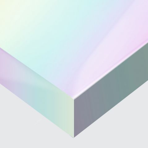 Revêtement adhésif dichroïque mat