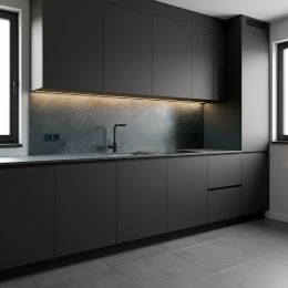 Revêtement adhésif béton anthracite patiné