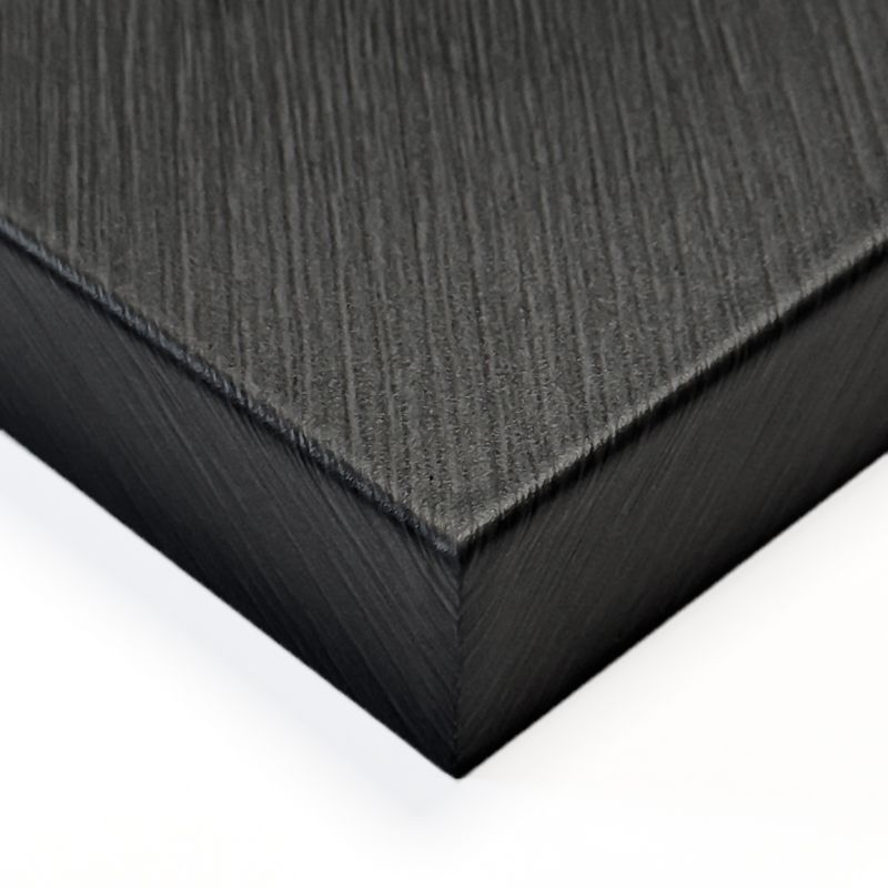 Revêtement mural effet bois d'ébène noir