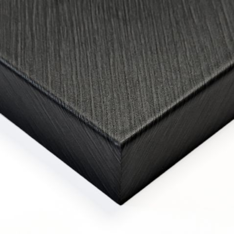 Revêtement mural effet bois d'ébène noir