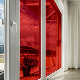 Film couleur rouge transparent