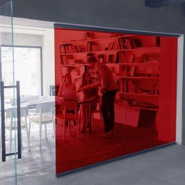 Film couleur rouge transparent