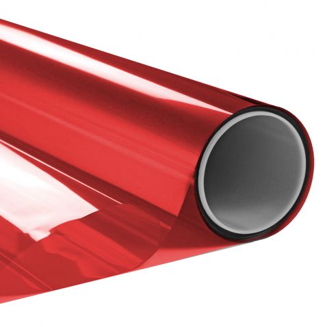 Film couleur rouge transparent