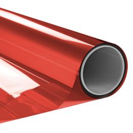 Film couleur rouge transparent