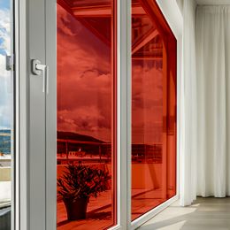 Film couleur rouge transparent